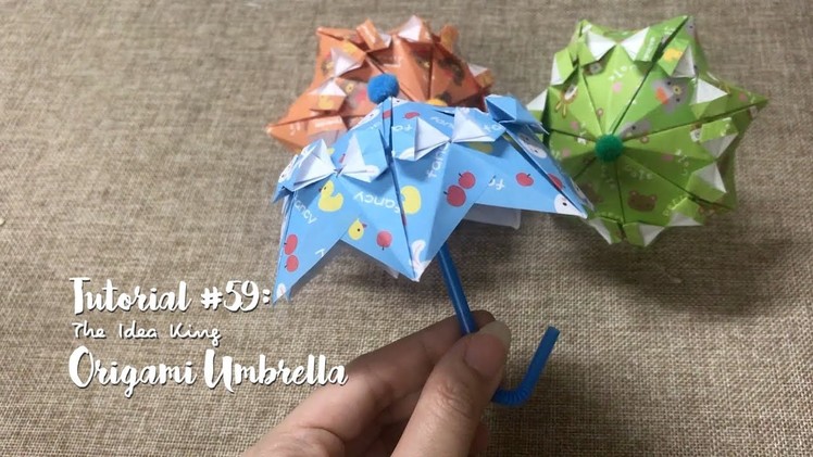 How to DIY Origami Umbrella? | The Idea King Tutorial #59