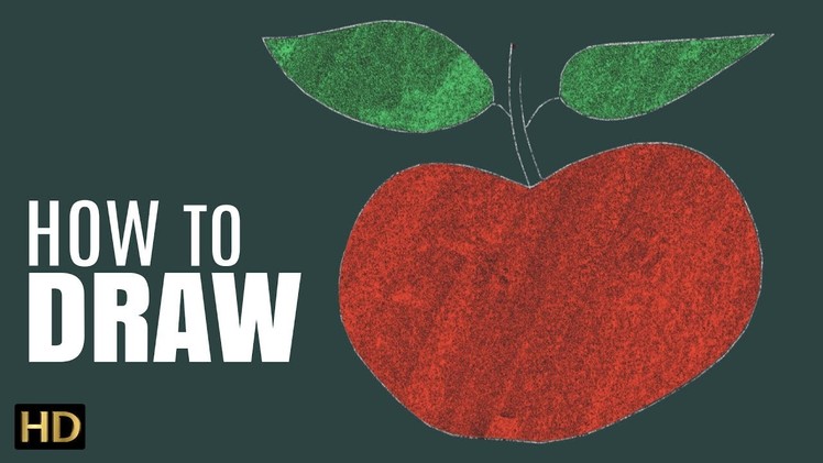 How To Draw An Apple | Step by Step Drawing Tutorial Video | Shemaroo Kids