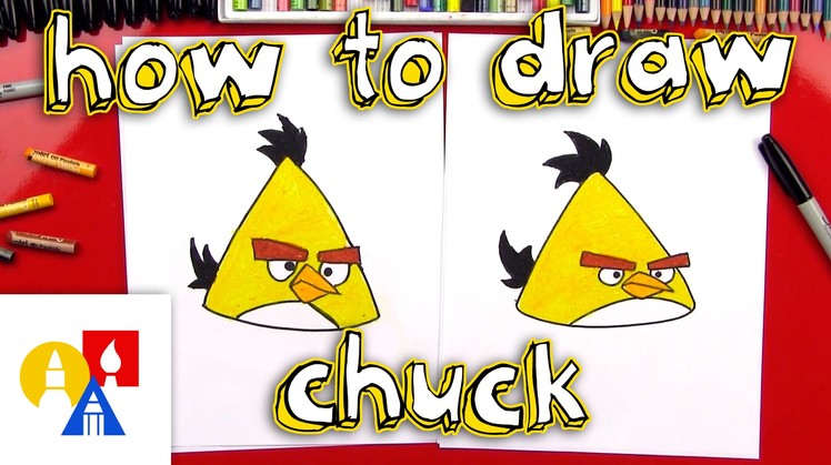 How To Draw Chuck From Angry Birds