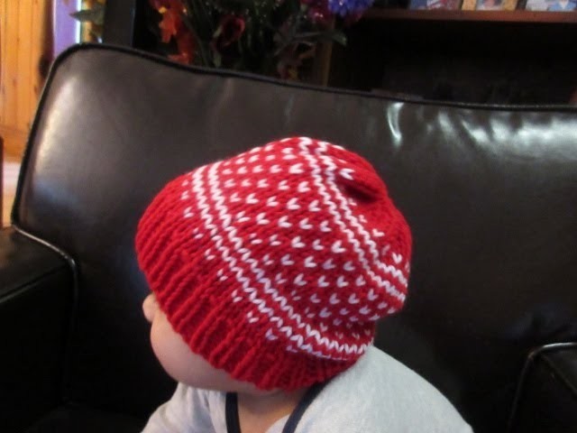 How to knit fair isle baby hat
