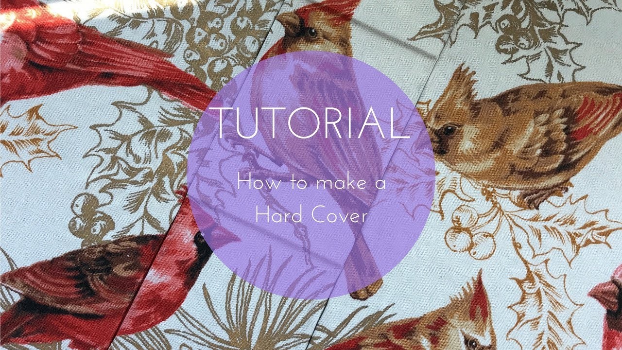 How to make a Hard Cover - fabric covering, spine ledges - Hard Cover Series episode 2
