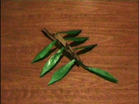How to make a Modular Origami Olive Branch *original by danbergam* . for all (59)