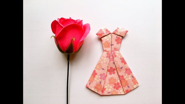 How to make a paper dress - Origami dress - Hướng dẫn gấp váy Origami