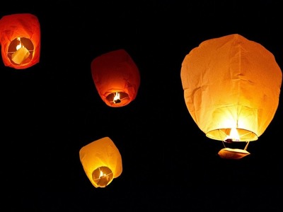 How to make a sky lantern at home