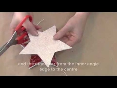How to make a standing Christmas star