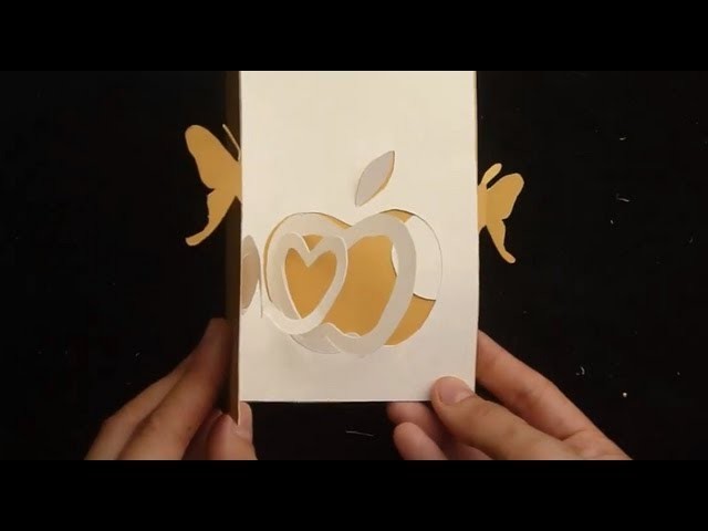 How To Make An Apple Pop Up Card, DYI Tutorial