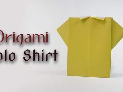 How To Make An Origami Polo Shirt | Origami Clothes
