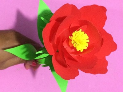 How to Make Flower with Paper | Making Paper Flowers Step by Step | DIY-Paper Crafts