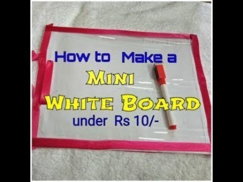 How to make Mini White Board under rs 10.-. Meghnazcreative side # 6