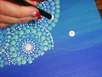 How to paint dot mandalas with Kristin Uhrig #30- The Mermaid