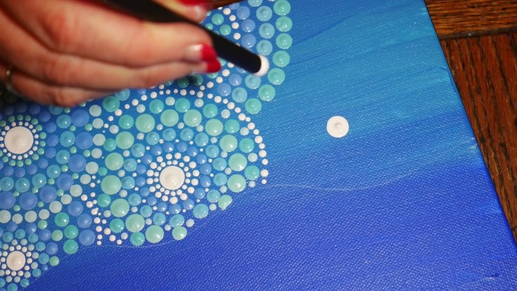 How to paint dot mandalas with Kristin Uhrig #30- The Mermaid