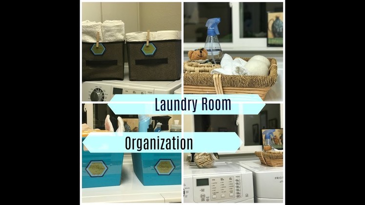 Laundry cabinet organization - Extra supplies storage ideas