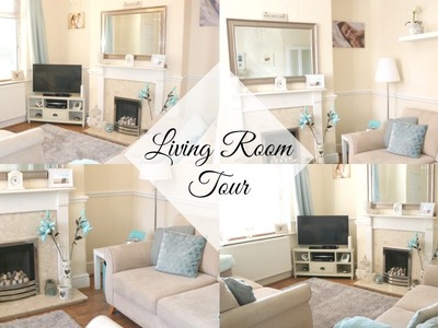 LIVING ROOM TOUR | GREY, WHITE & DUCK EGG BLUE | HOME RENOVATION