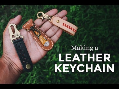 Making a Leather Keychain ⧼Week 12.52⧽ Easy Beginner Leather Crafting Project.