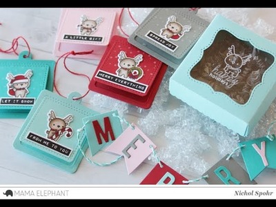 Mama Elephant Designer Series | Little Reindeer Agenda Holiday Tags Gift Set