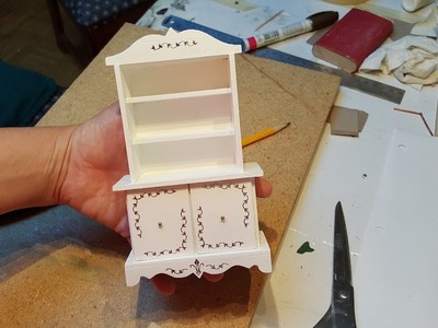 Miniature Dollhouse Hutch