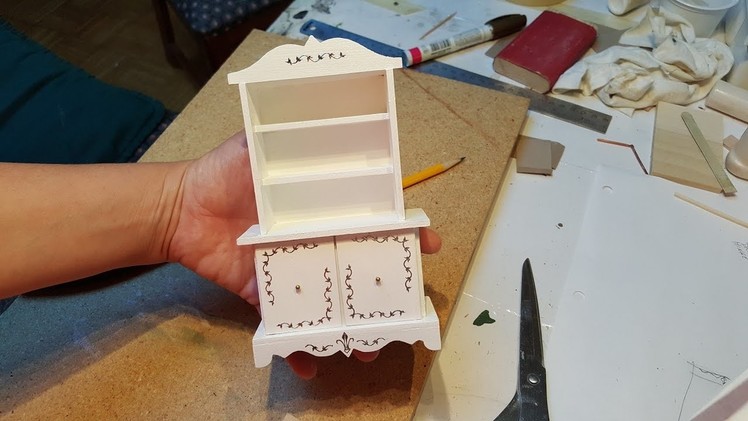 Miniature Dollhouse Hutch
