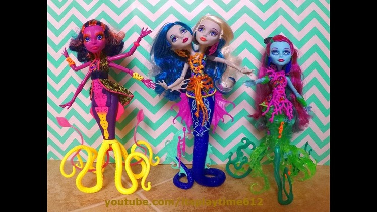 MONSTER HIGH GREAT SCARRIER REEF GHOUL FISH Toys Review | itsplaytime612