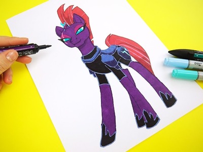 My Little Pony Movie Tempest Shadow Drawing | How to Draw Tempest Shadow