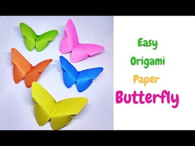 Origami Animals : How to Make an Origami Butterfly | Paper Butterfly | Diy Room Decor || Craftastic