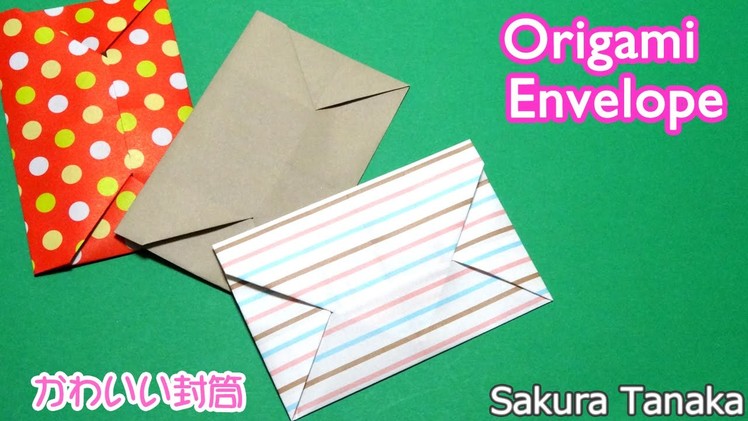 Origami Envelope. 折り紙 封筒 折り方