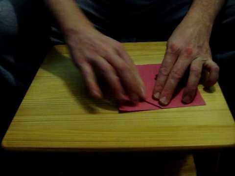Origami flag (talk thru) simple paper folding