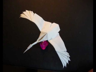 Origami Flying Crane Satoshi Kamiya
