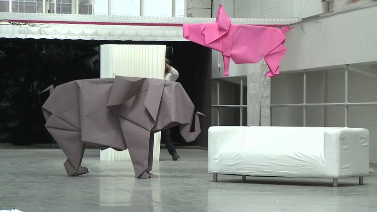 Origami "Giants Origami" film by Thierry Damilano