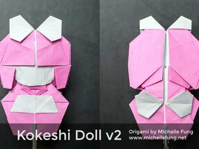 Origami Kokeshi Doll v2 (Michelle Fung)