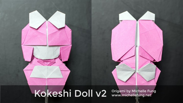 Origami Kokeshi Doll v2 (Michelle Fung)
