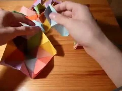 Origami lesser stellated dodecahedron by Meenakshi Mukhopadh