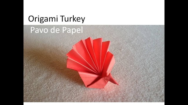 #Origami Turkey.Peacock - Pavo Real de Papel DIY Tutorial Manualidades