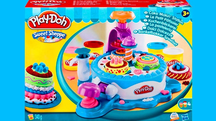 Play Doh Cake Makin' Station Bakery Playset Decorate Cakes Cupcakes Playdough Hasbro Toys