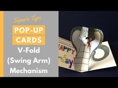 Pop-up Cards Tutorial - The V-Fold Stand (Swing Arm)