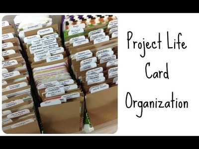 Project Life Card Organization Idea