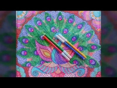 Relief Art- Simple,Colourful sketch drawing for Stress buster