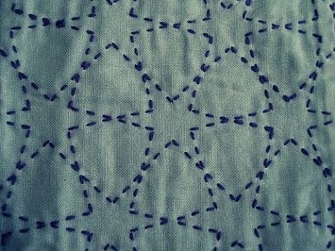 Sashiko Embroidery. Quilt Design Tutorial-6- For Very Beginners