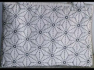 Sashiko Embroidery. Quilt Design Tutorial-11- For Very Beginners