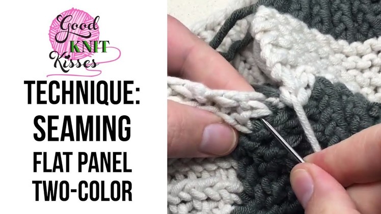 Seaming a Flat Panel Hat in 2 colors