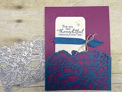 Simply Simple FLASH CARD MASH UP - Floral Phrases Thank You Card by Connie Stewart