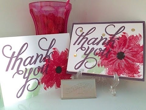 Simply Simple NOW or WOW - Work of Art Thank You Card by Connie Stewart