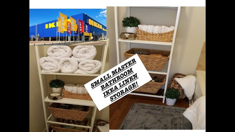SMALL MASTER BATHROOM STORAGE| IKEA LINEN CLOSET SOLUTION