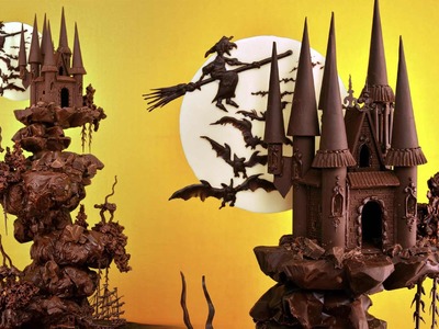Spooky Chocolate Castle Cake Tutorial - Sample