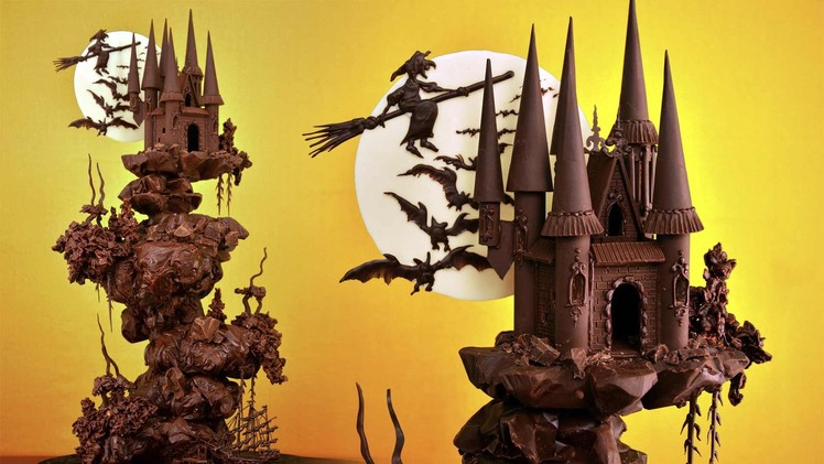 Spooky Chocolate Castle Cake Tutorial - Sample
