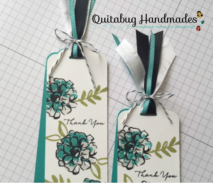 Stampin' Up! March Customer Gift- What I Love Thank You Bookmark