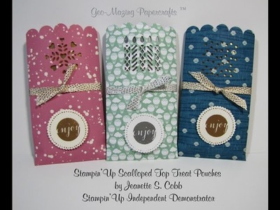 Stampin'Up Scalloped Top Treat Pouches