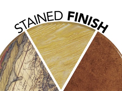 Textured and Colored Wood Stain Finish