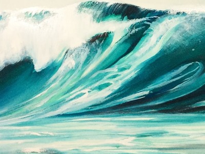Watercolor Waves #2 Painting Demonstration