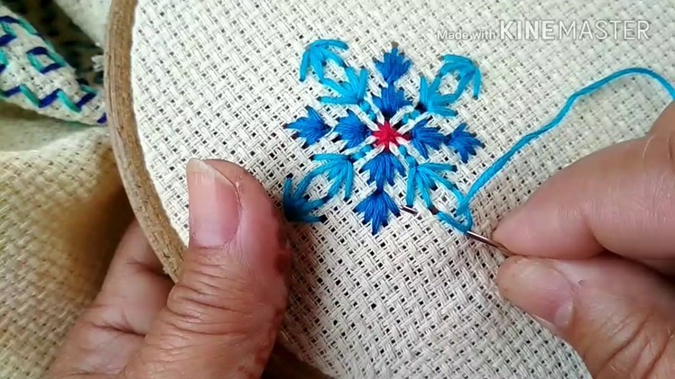 148-Easy and fast straight stitch  embroidery  on Matty.Jute cloth (Hindi.Urdu)