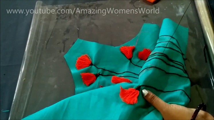 3D flower Designing on Kurtis || Churidars -DIY-Hand embroidery in Hindi